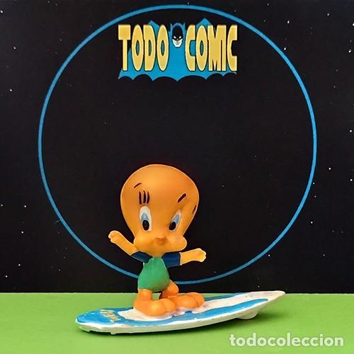 Figuras de goma y PVC: Piol&iacute;n Surfista / Bullyland / Germany / Warner Bros 1998