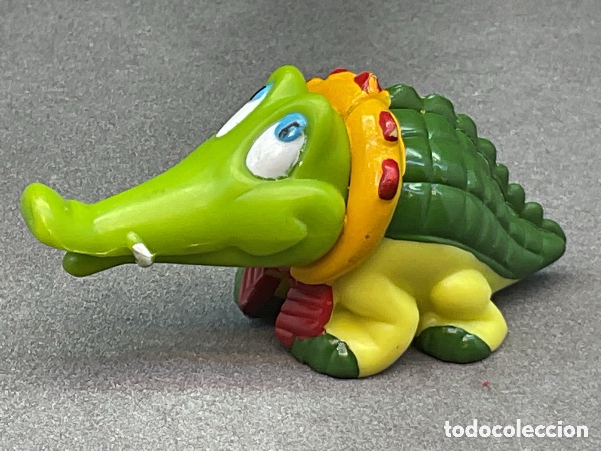 Figuras de goma Kinder: FIGURITA DE COCODRILO. COLECCION DE LOS KINDER SORPRESA.