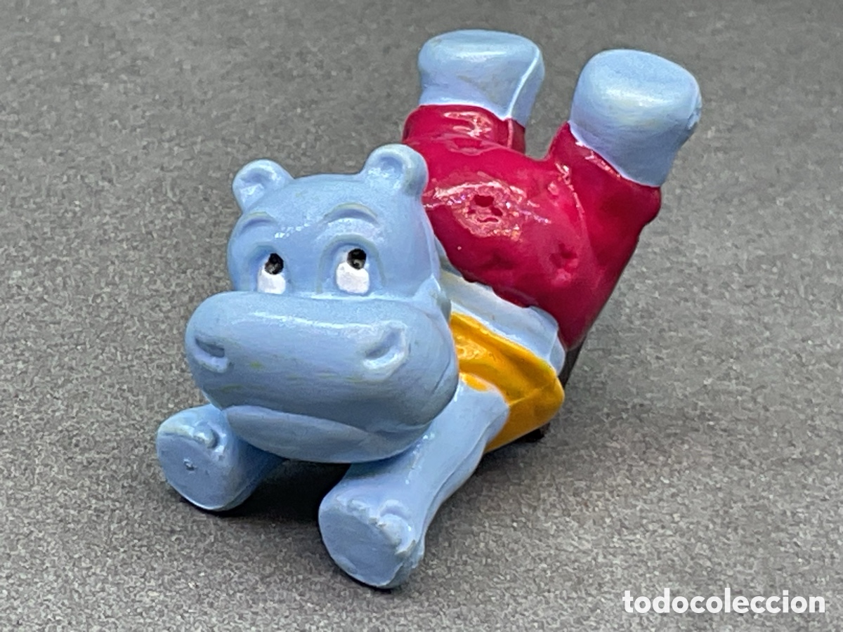 Figuras de goma Kinder: FIGURITA DE HAPPY HIPPO . COLECCION DE LOS KINDER SORPRESA.