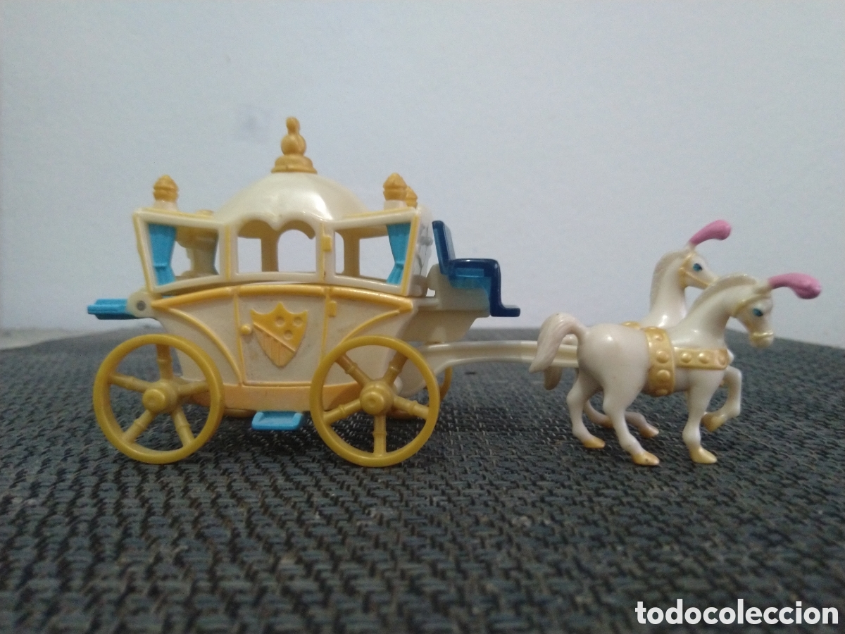 Figuras de goma y PVC: FIGURA PVC POLLY POCKET BLUEBIRD CENICIENTA ORIGINAL DISNEY WALT DISNEY CARROZA CABALLOS