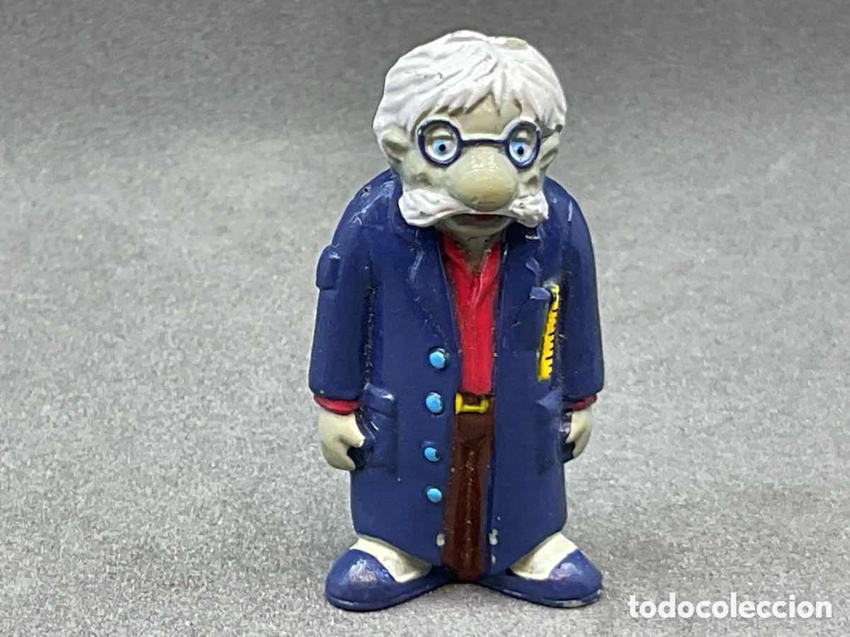 Figuras de goma Kinder: Figurita Kinder del Profesor Lutecio. Personaje de Los Lunnis. 40mm.