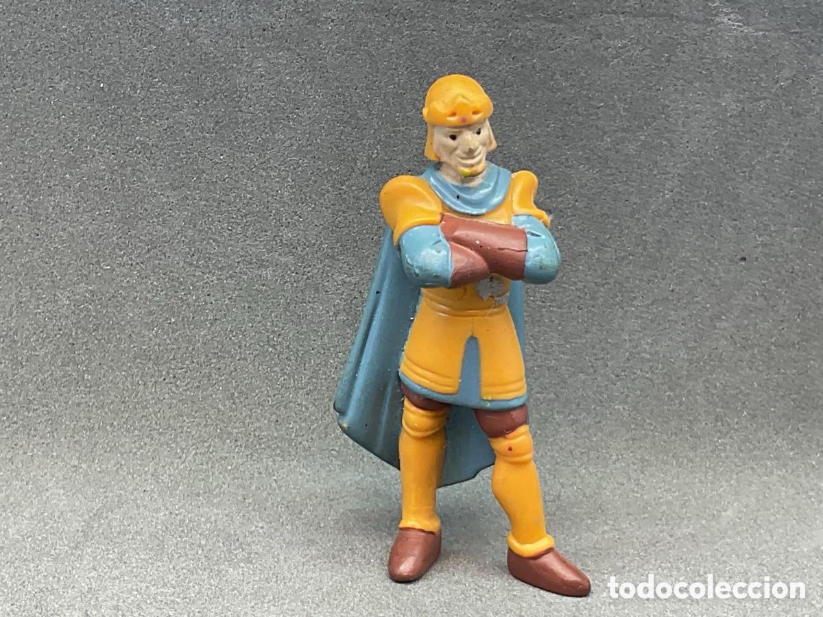 Figuras de goma y PVC: Peque&ntilde;a Figura en Goma del Capit&aacute;n Febo .El Jorobado de Notre Dame . Promocional de Nestle. 60mm