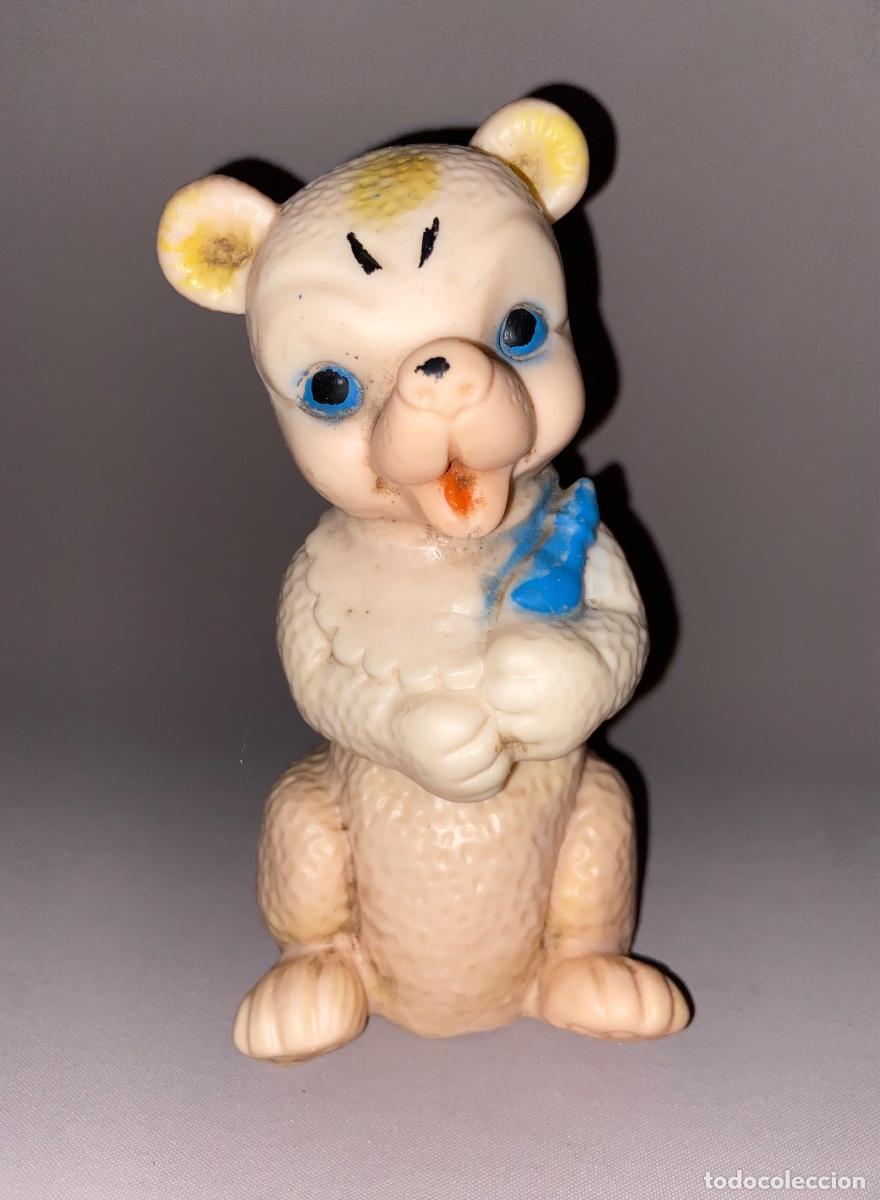 Figuras de goma y PVC: ANTIGUA FIGURA &ldquo; OSO &ldquo; DE GOMA - A&Ntilde;OS 70