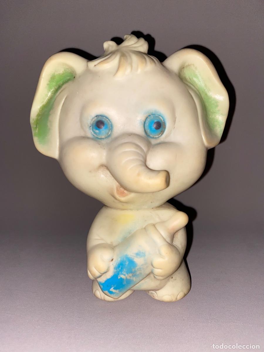Figuras de goma y PVC: ANTIGUA FIGURA &ldquo; BEBE ELEFANTE &ldquo; DE GOMA - A&Ntilde;OS 70
