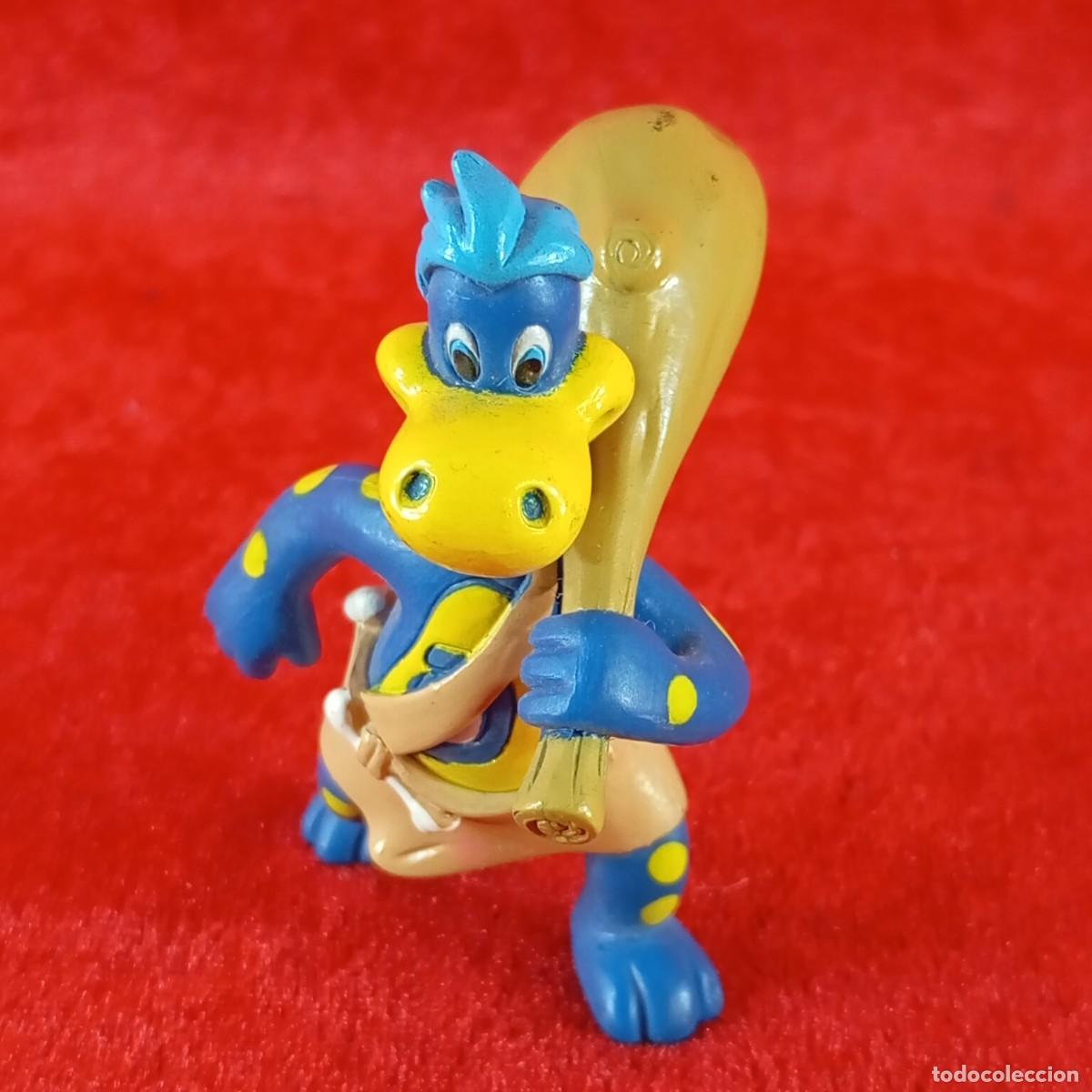 Figuras de goma y PVC: FIGURA PVC - DINO - DANONINO - DANONE - CAVERN&Iacute;COLA - 8 X 5,5 CM / 2076