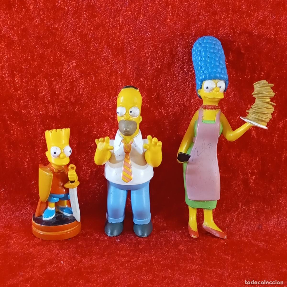 Figuras de goma y PVC: LOTE 3 FIGURAS DE PVC - LOS SIMPSON - BART, HOMER Y MARGE SIMPSON - FOX - VER DESCRIPCI&Oacute;N / 2080