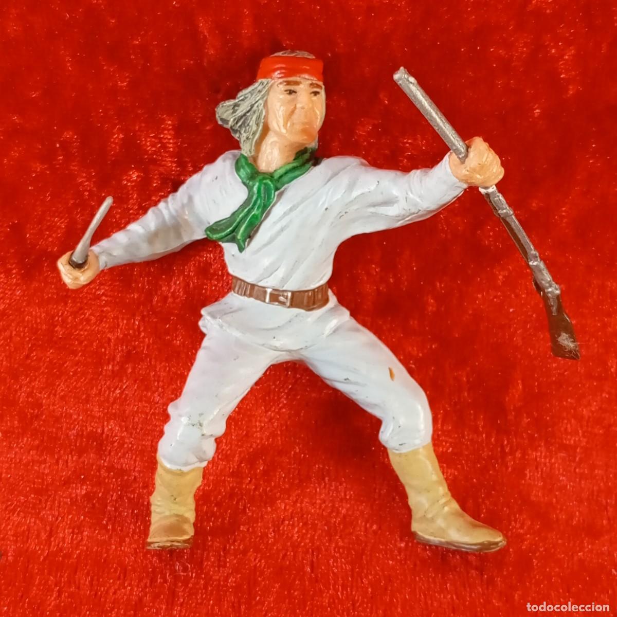 Figuras de goma y PVC: FIGURA DE PVC - GUERRERO APACHE GER&Oacute;NIMO - PAPO - 7,5 X 8 CM / 2088