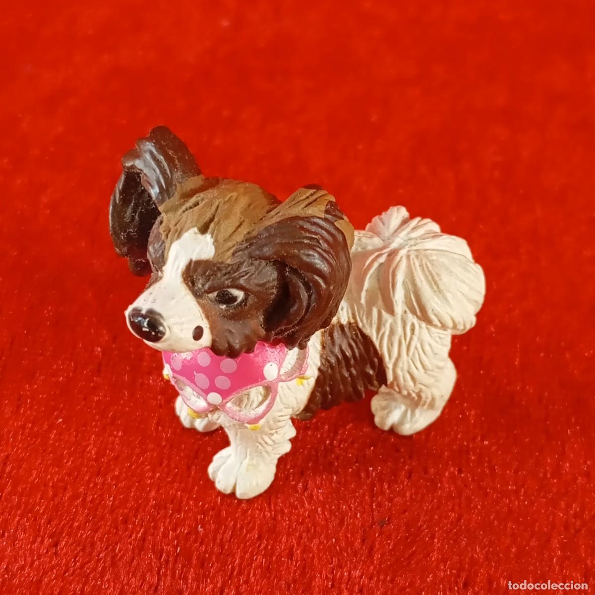 Figuras de goma y PVC: FIGURA DE PVC - CACHORRO DE PERRO - RAZA PAPILLON - SIMBA N&ordm; 24 - 3,5 X 3,5 CM / 2094