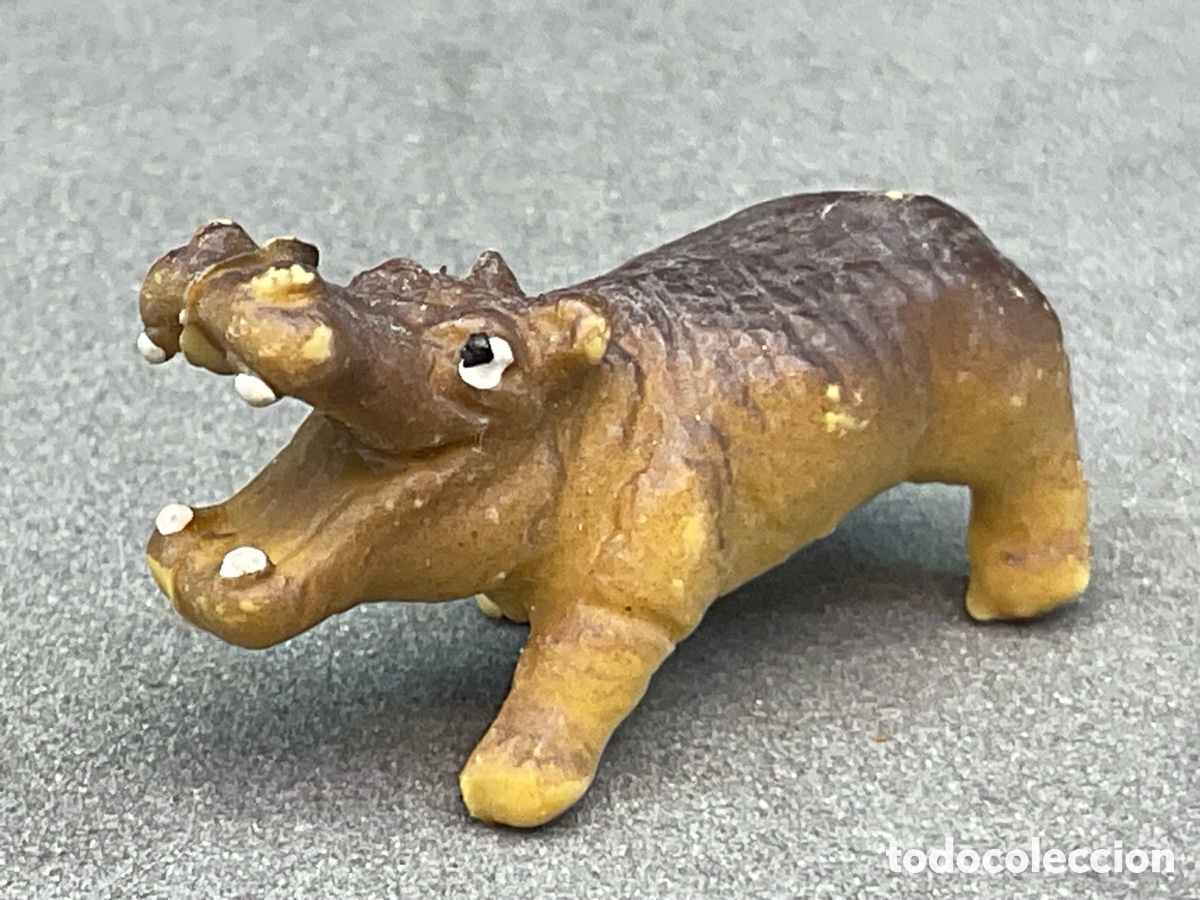 Figuras de goma y PVC: ANTIGUA FIGURITA DE HIPOPOTAMO EN GOMA. MARCA BULLY. GERMANY.