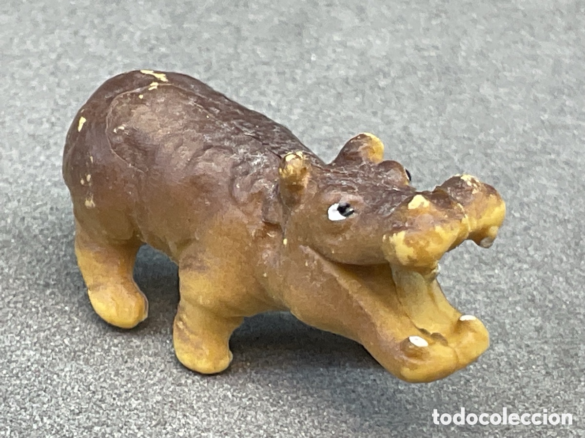 Figuras de goma y PVC: ANTIGUA FIGURITA DE HIPOPOTAMO EN GOMA. MARCA BULLY. GERMANY.