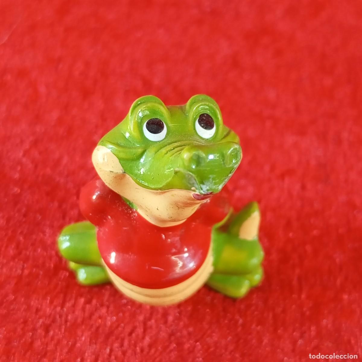 Figuras de goma Kinder: FIGURA DE PL&Aacute;STICO - COCODRILO - COLECCI&Oacute;N COCODRILOS - KINDER SORPRESA - 3,5 X 2 CM / 2107