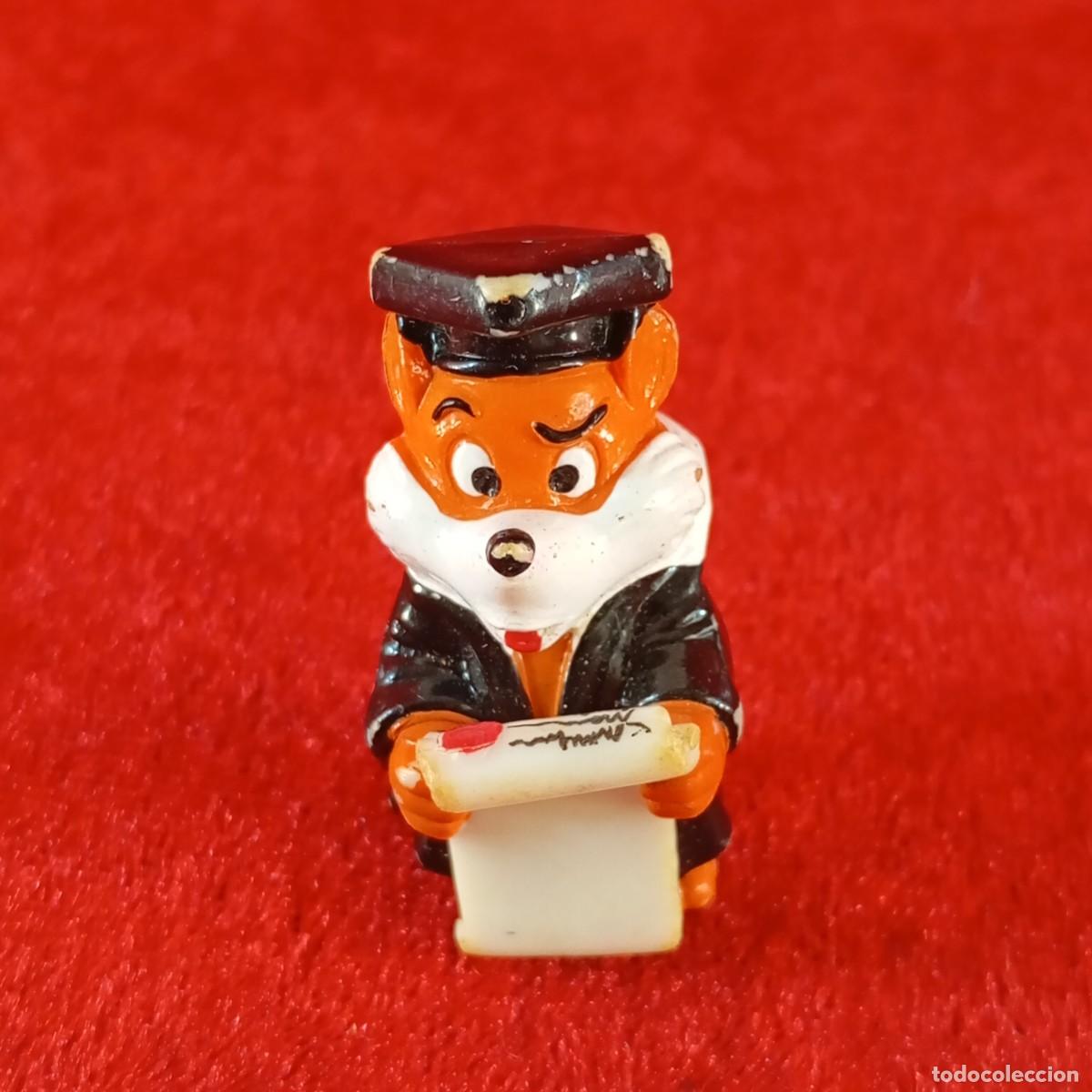 Figuras de goma Kinder: FIGURA DE PL&Aacute;STICO - ZORRO JUEZ - RICHTER RECHTSO - FANCY FUXIES - KINDER - 4,5 X 3 CM / 2109