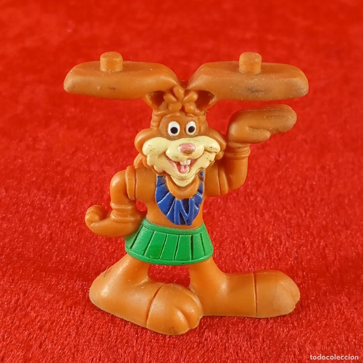 Figuras de goma y PVC: FIGURA DE PL&Aacute;STICO - CONEJO QUICKY - MASCOTA NESTL&Eacute; NESQUIK - 6 X 4,5 CM / 2110