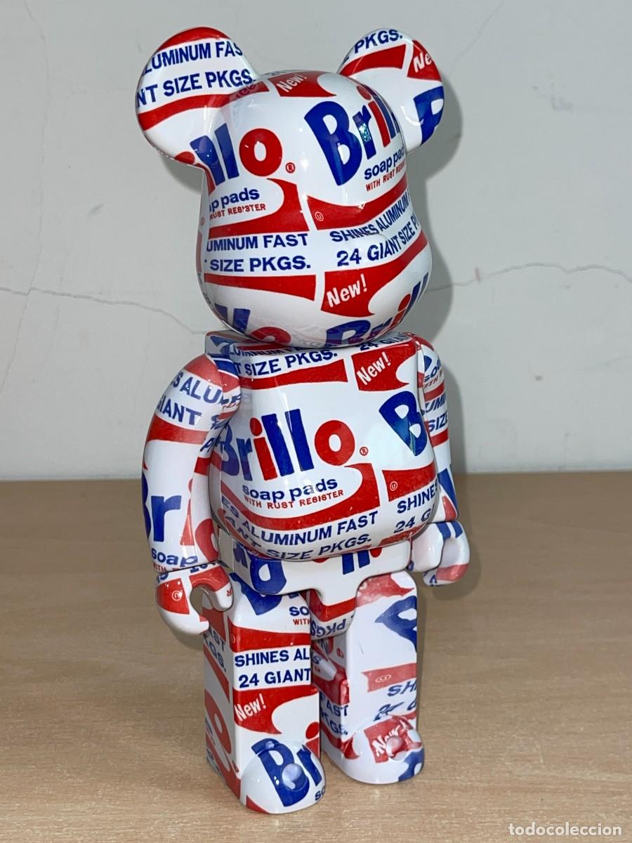 Figure di Gomma e PVC: Figura Bearbrick Andy Warhol 400% 28 cm. Medicom Toy pop art campbells brillo