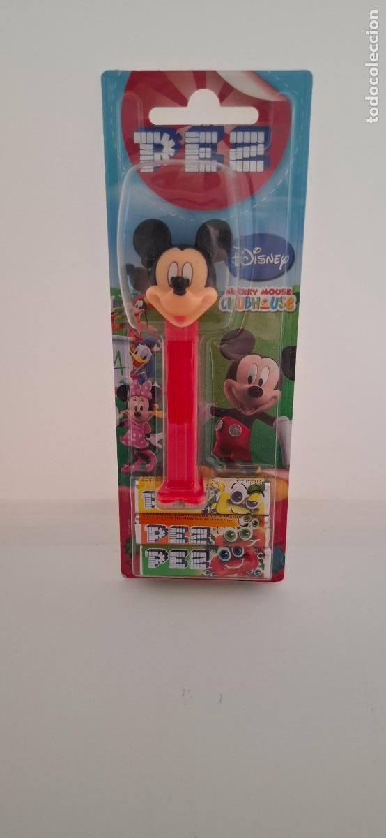 Figuras de goma y PVC dispensador PEZ: DISPENSADOR CARAMELOS &uml;PEZ&uml; Serie-Mickey Mouse CLUBHOUSE Disney