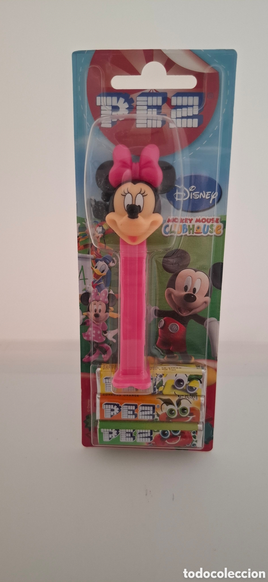 Figuras de goma y PVC dispensador PEZ: DISPENSADOR CARAMELOS &uml;PEZ&uml; Serie-Mickey Mouse CLUBHOUSE Disney