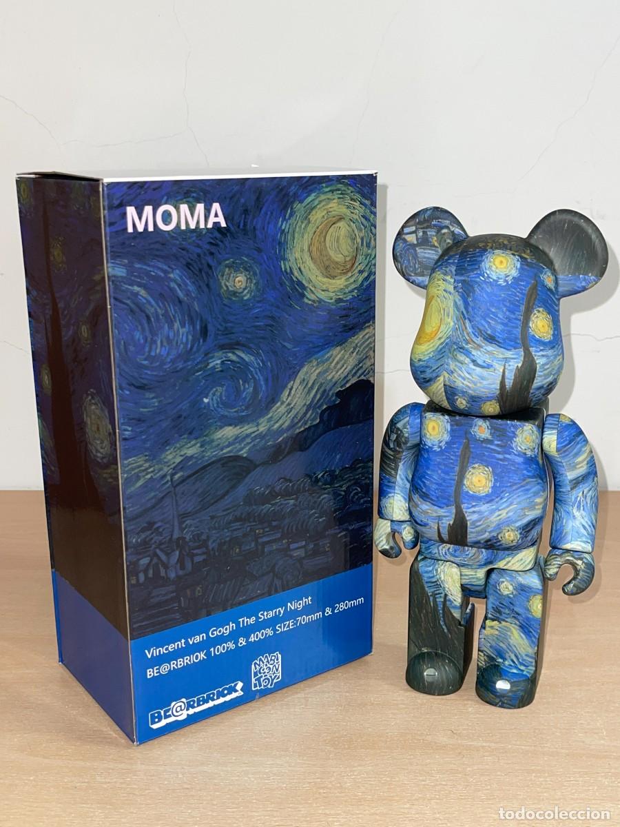 Figuras de Borracha e PVC: Figura Bearbrick Vincent Van Gogh The Starry Night MOMA 400% 28cm Medicom Toy con caja figure