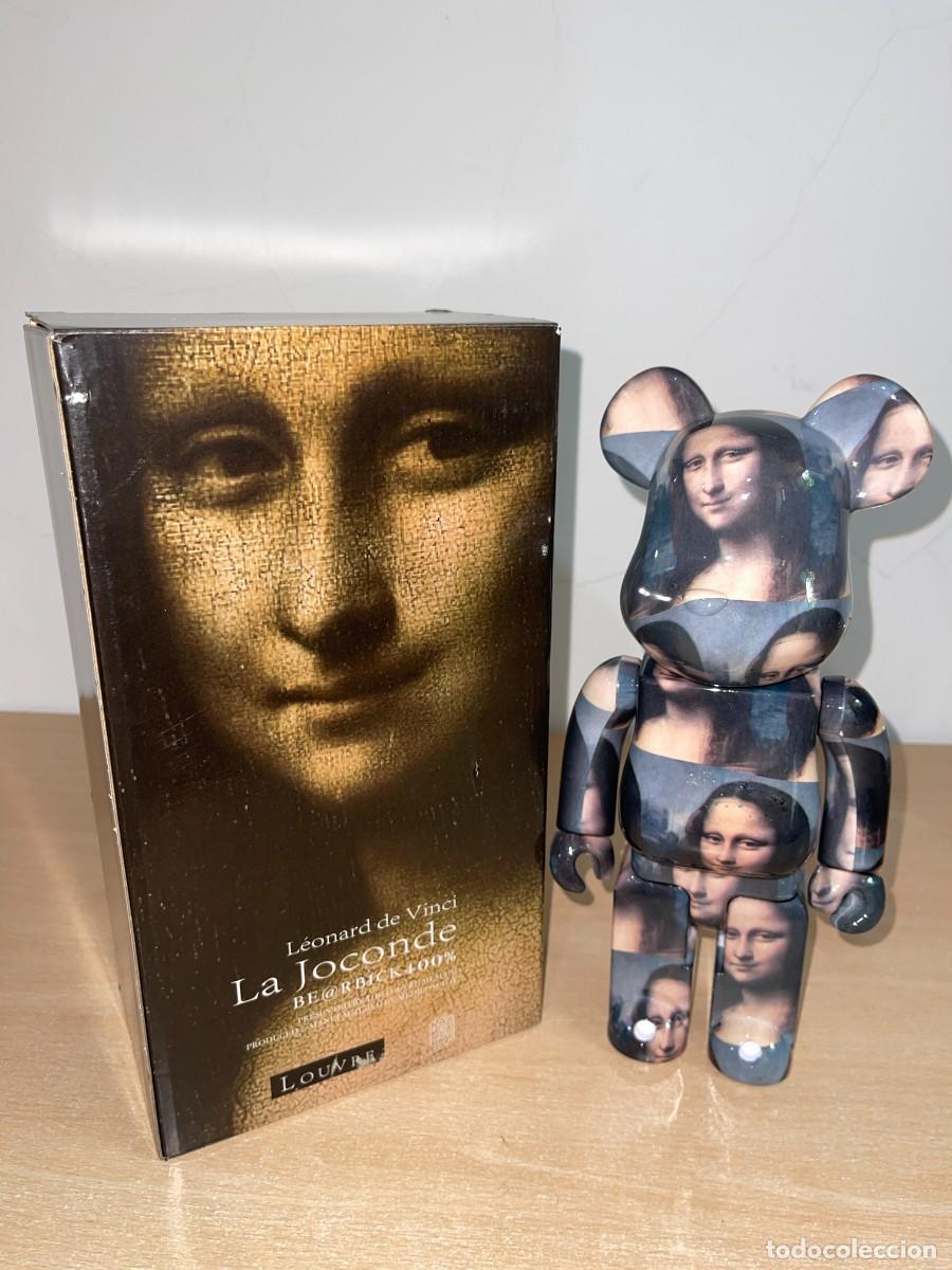 Rubber and PVC Figures: Figura Bearbrick Leonardo Da Vinci La Gioconda Mona Lisa 400% 28cm Medicom Toy con caja figure
