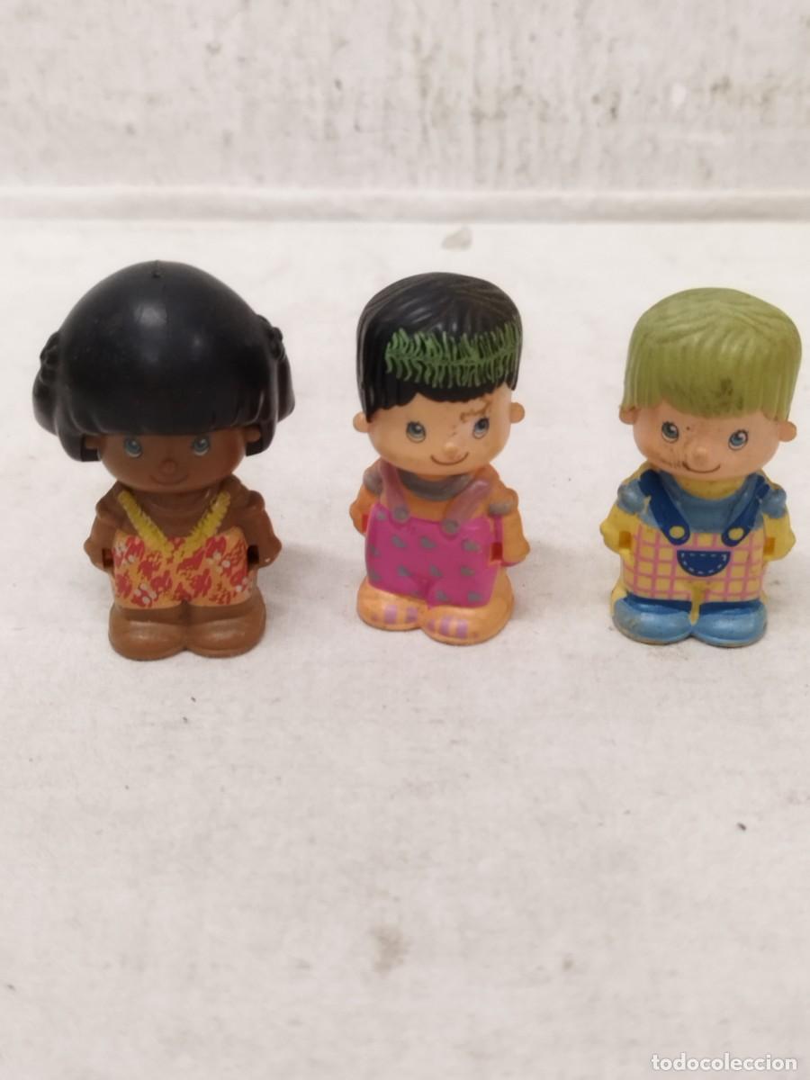 Figuras de goma y PVC: Tres mu&ntilde;ecos de PinyPon. A&ntilde;os 90 Famosa.