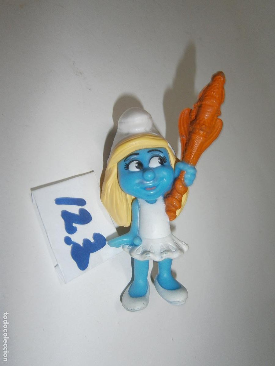 Figuras de goma y PVC: FIGURA DE GOMA O PVC - PITUFINA CON VARITA MAGICA