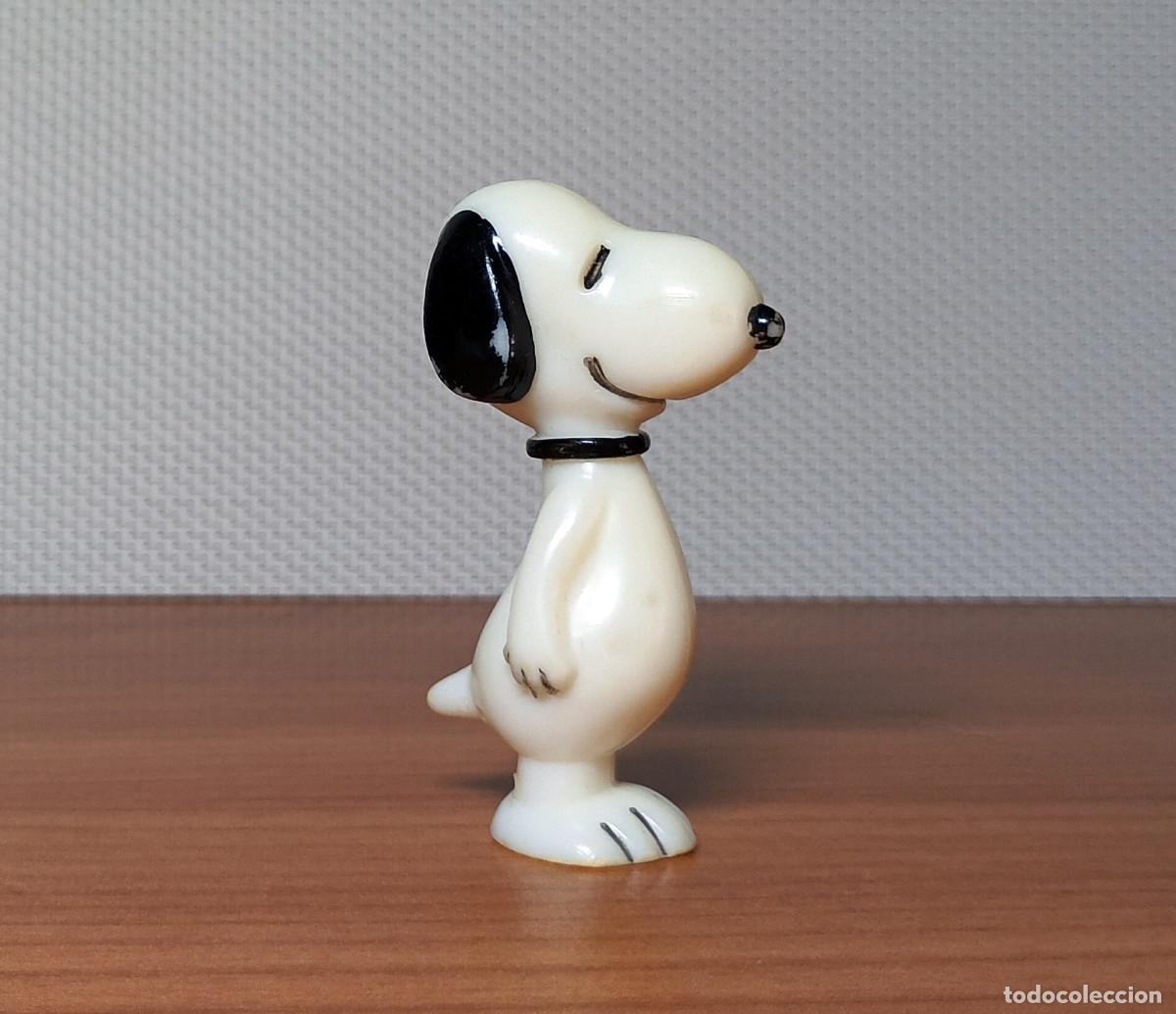 Figuras de goma y PVC: Figura de Snoopy - Marcado en la base 1965 DOUES - A&ntilde;os 70 - 5 cm