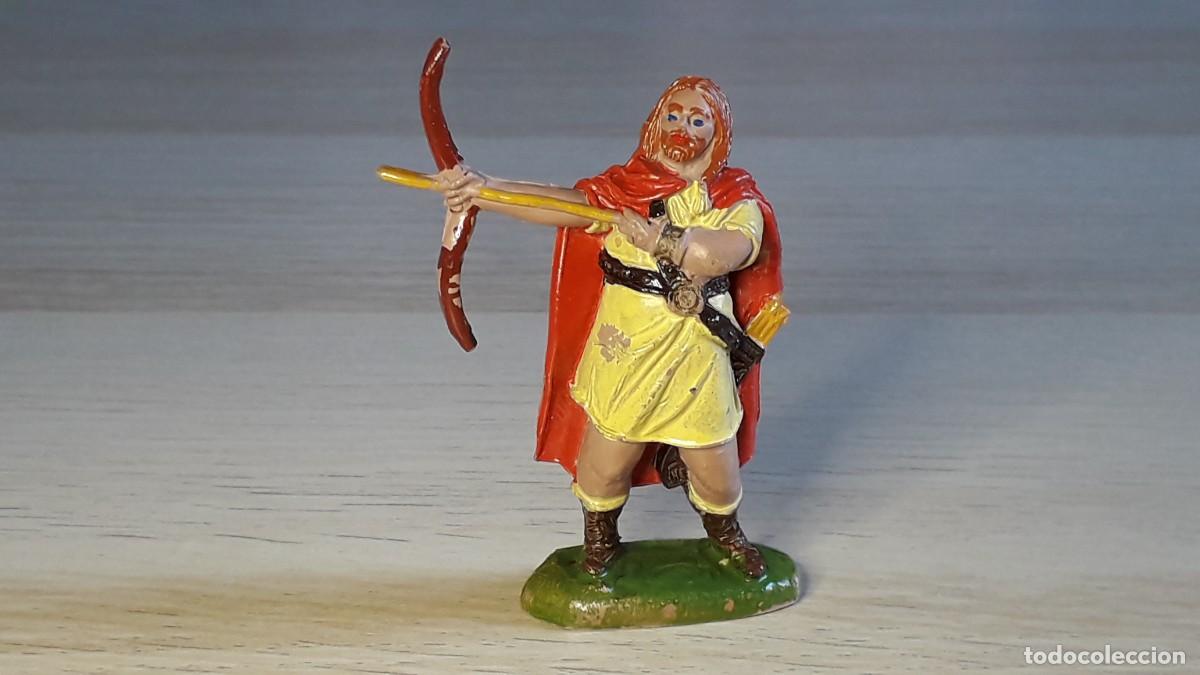 Figuras de goma y PVC: Guerrero Vikingo, fabricado en goma, Jecsan made in Spain, original a&ntilde;os 50-60.