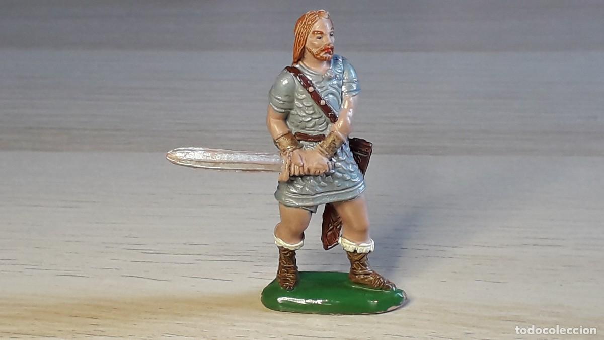 Figuras de goma y PVC: Guerrero Vikingo, fabricado en goma, Jecsan made in Spain, original a&ntilde;os 50-60.