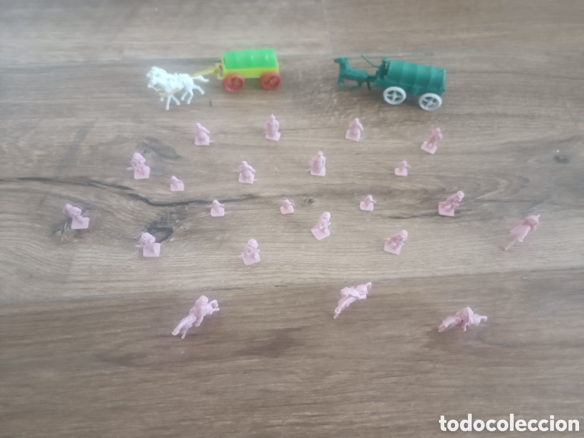 Figuras de goma y PVC: Lote de pioneros del Oeste - montaplex