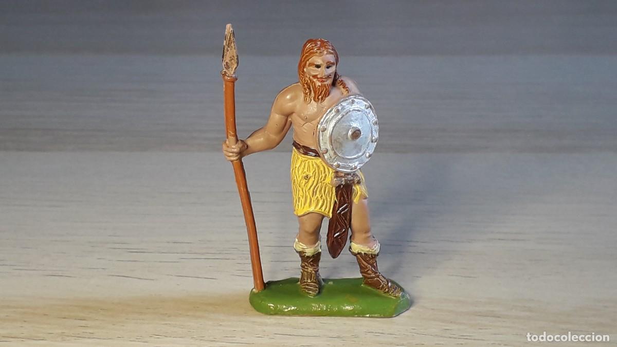 Figuras de goma y PVC: Guerrero Vikingo, fabricado en goma, Jecsan made in Spain, original a&ntilde;os 50-60.