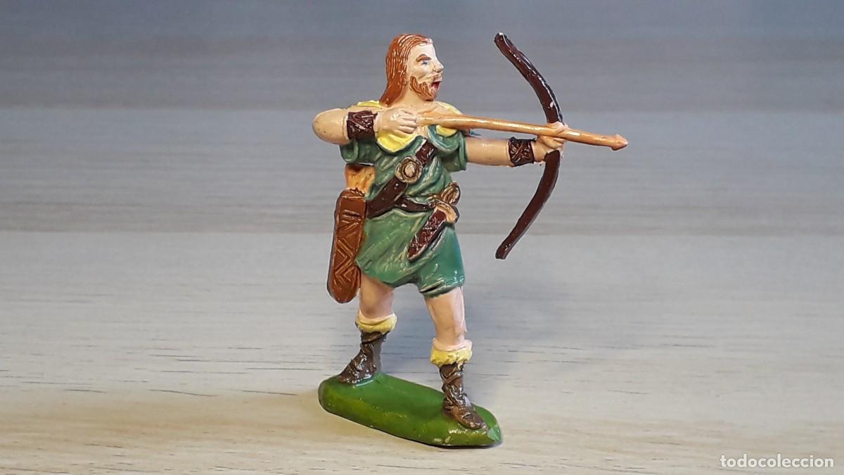 Figuras de goma y PVC: Guerrero Vikingo, fabricado en goma, Jecsan made in Spain, original a&ntilde;os 50-60.