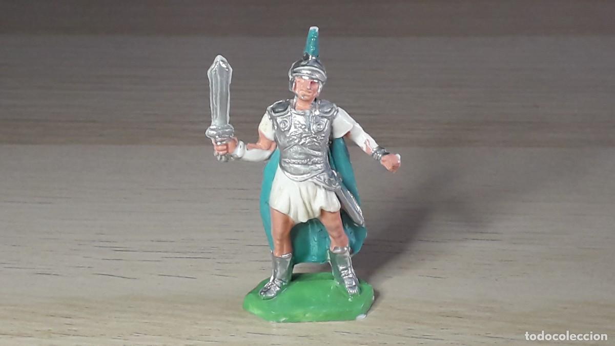 Figuras de goma y PVC: An&iacute;bal General Cartagin&eacute;s, pl&aacute;stico, GBM Batalla Zama, Rojas y Malaret Spain tipo Jecsan, a&ntilde;os 60.