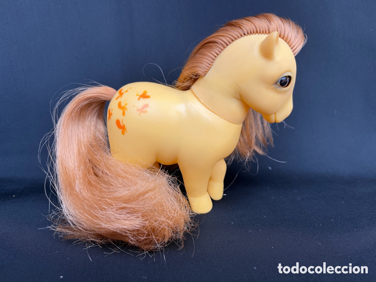 Figuras de goma y PVC: Mi peque&ntilde;o Pony ojos durmientes piggy G1. My little pony sleeping eyes. Spain. A&ntilde;os 80.