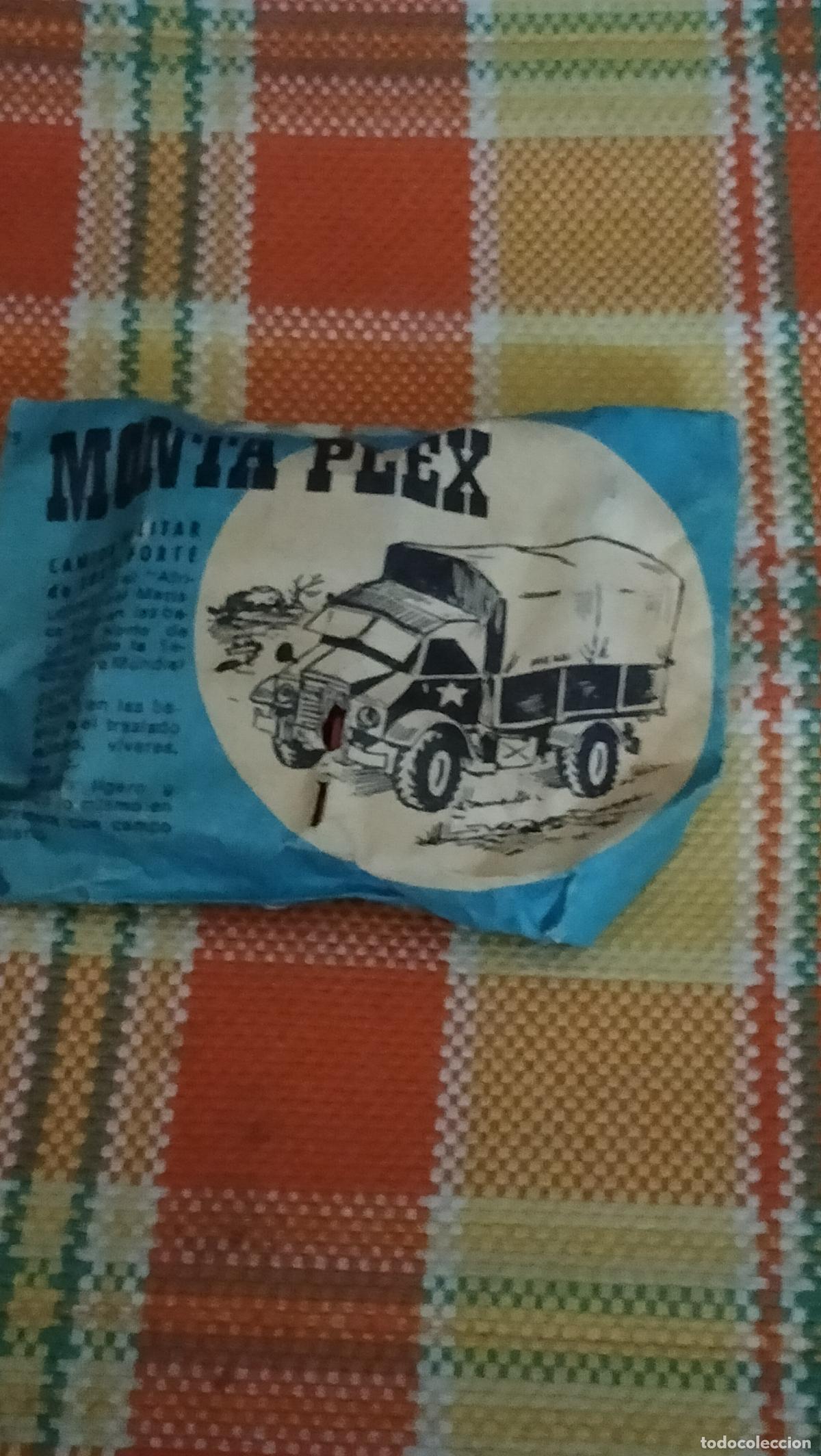 Figuras de goma y PVC: antiguo sobre monta plex camion militar transporte