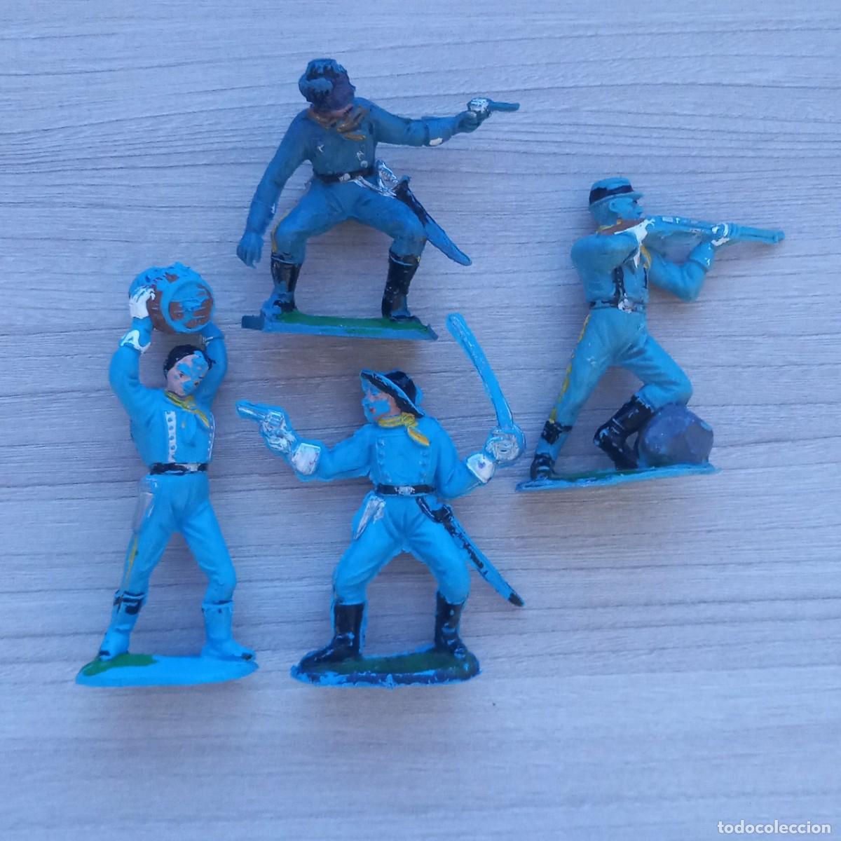 Figuras de goma y PVC: COMANSI ORIGINAL 1&ordf; &Eacute;POCA SOLDADO CABALLER&Iacute;A NORDISTA FEDERALES FUERTE OESTE A&Ntilde;OS 60/70 PTOY