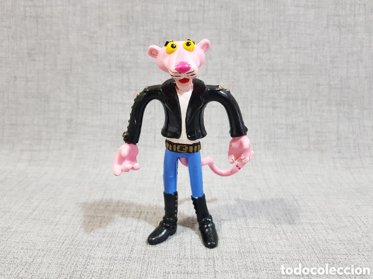 Figuras de goma y PVC: PANTERA ROSA FIGURA FLEXIBLE 12 CMS ROCKERA