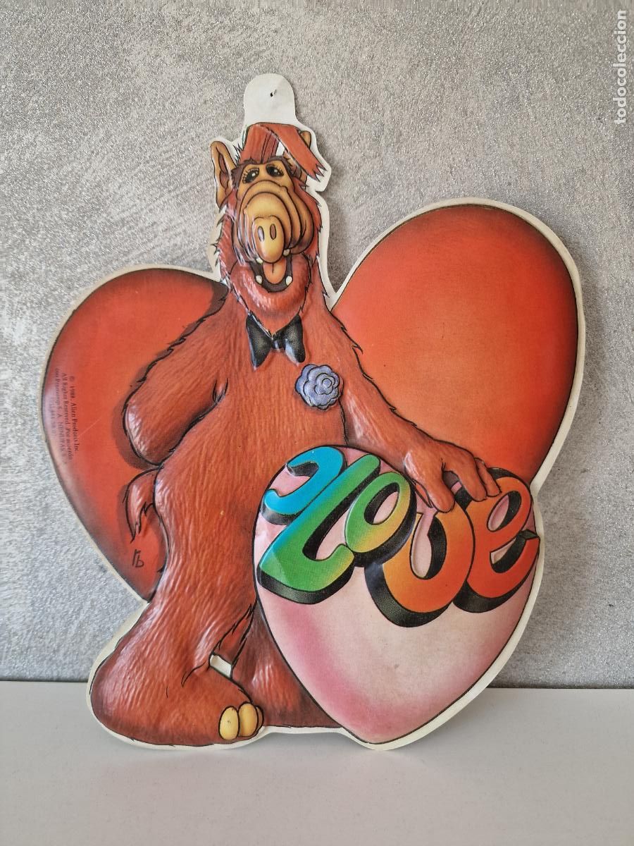 Figuras de goma y PVC: COLGANTE DE PARED ALF SAN VALENTIN 1988