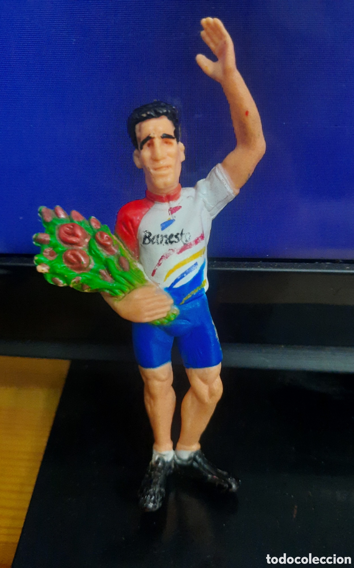 Figuras de goma y PVC: Figura Goma Pvc Personaje de Ciclismo Espa&ntilde;ol Miguel Indurain A&ntilde;os 90