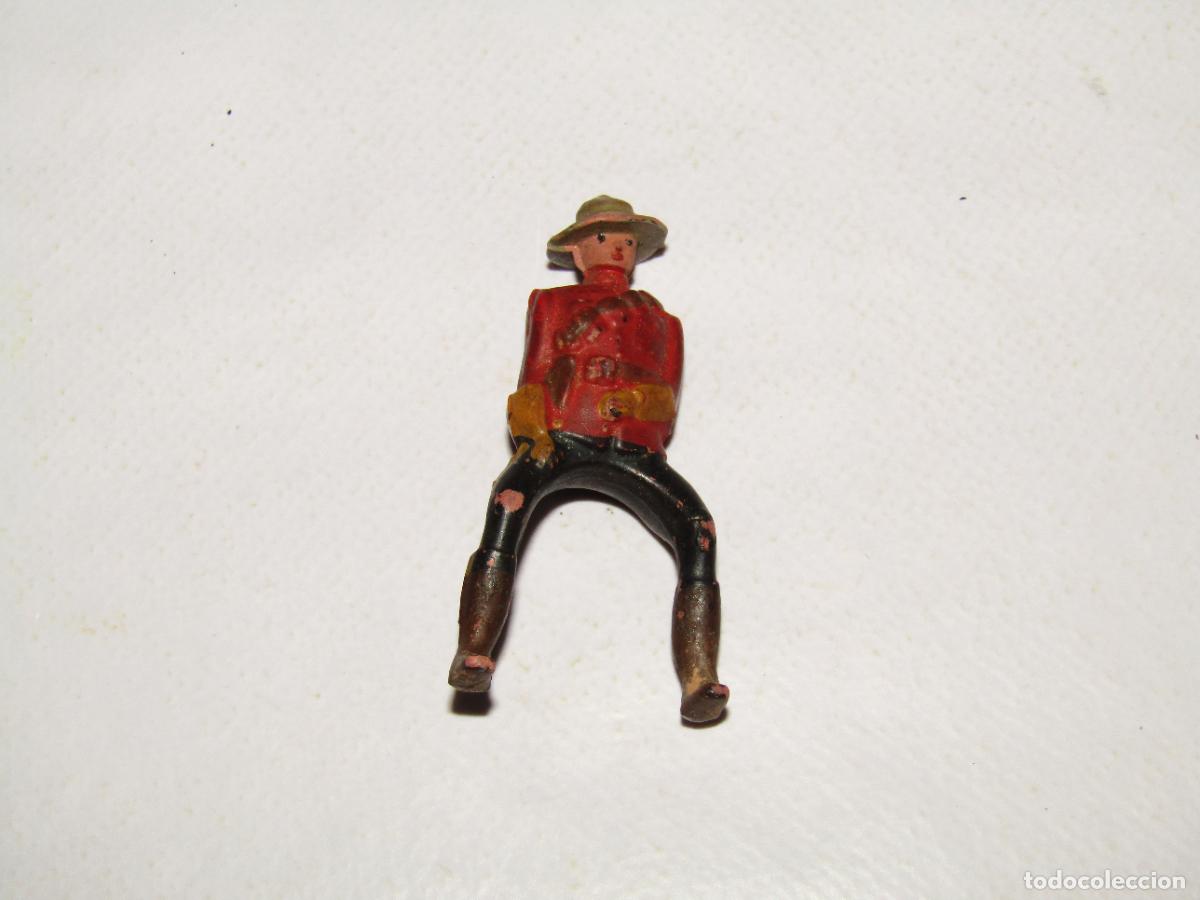 Figuras de goma y PVC: Antiguo Jinete de la Polic&iacute;a Montada de Canad&aacute; en Goma de REAMSA