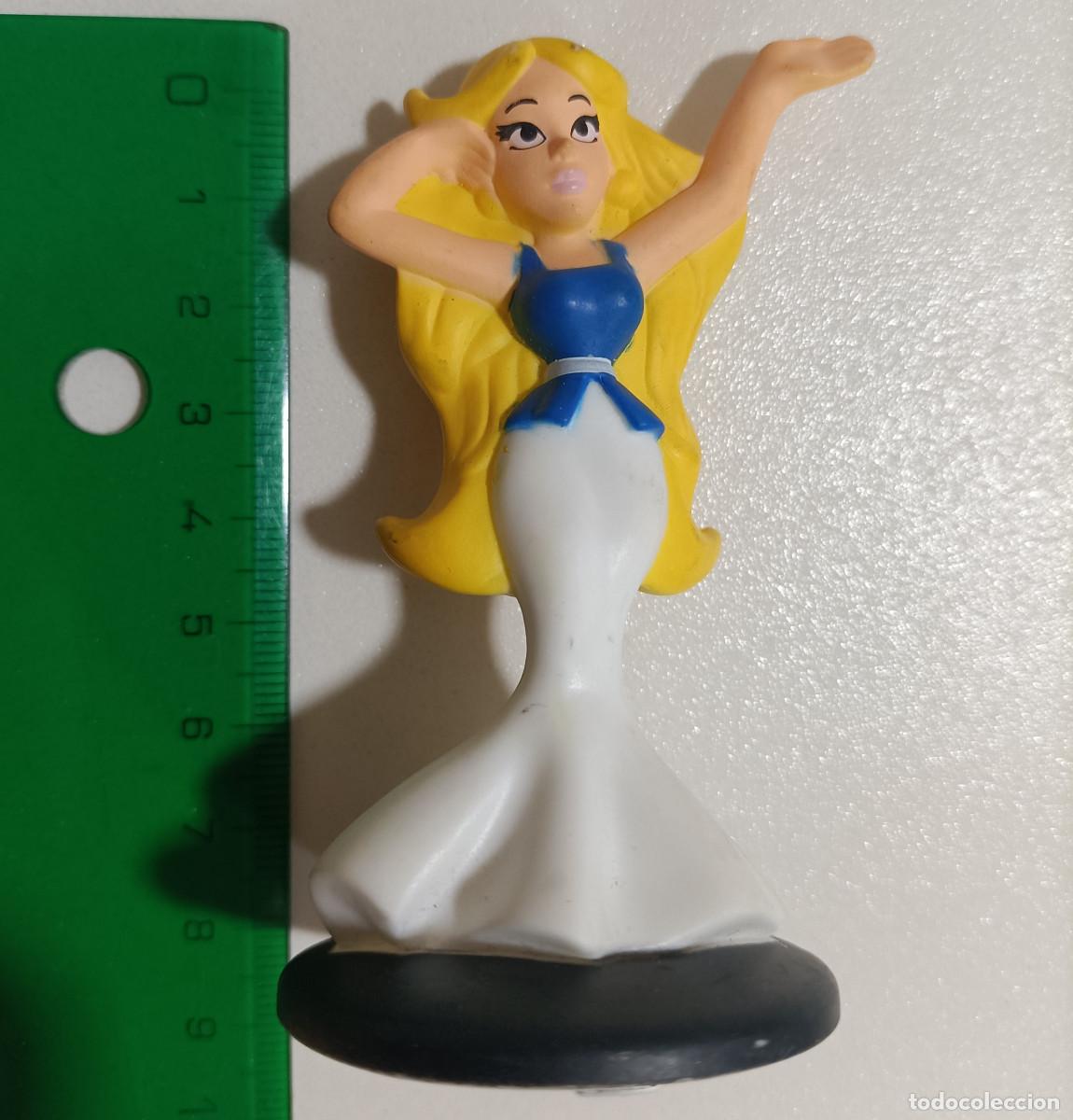 Figuras de goma y PVC: asterix figura personaje comic mu&ntilde;eco pvc goma promocional secundario falbala farbala rubia peana