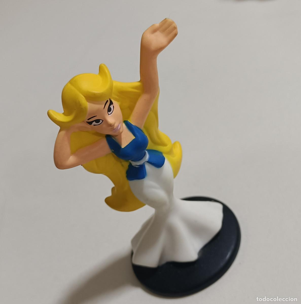 Figuras de goma y PVC: asterix figura personaje comic mu&ntilde;eco pvc goma promocional secundario falbala farbala rubia peana