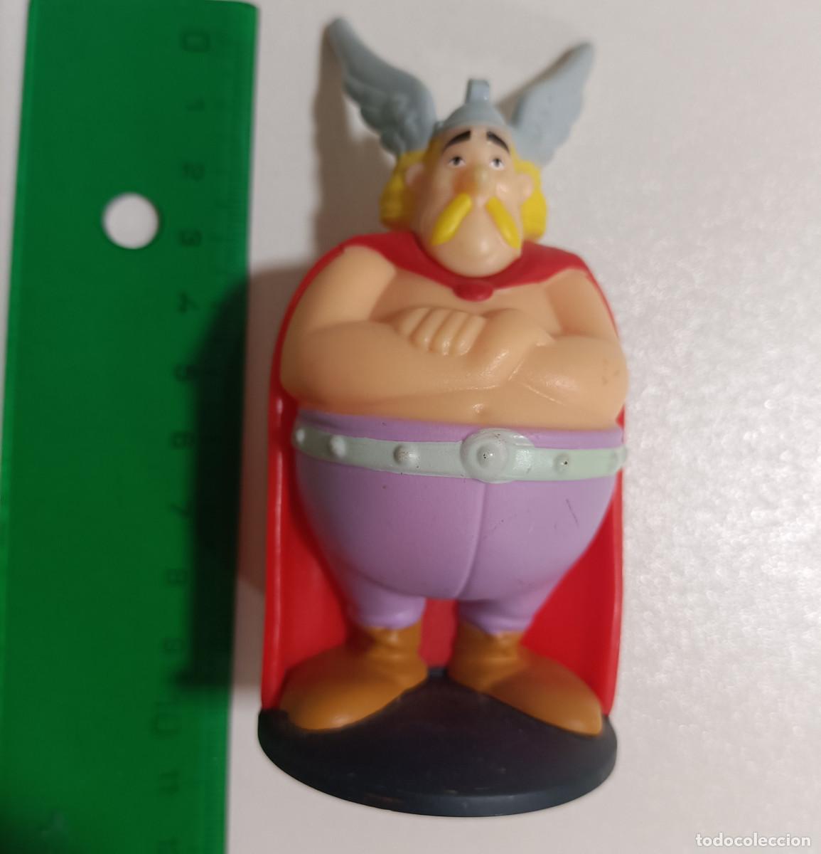 Figuras de goma y PVC: asterix figura personaje comic mu&ntilde;eco pvc goma promocional secundario Gueusealambix belgas peana