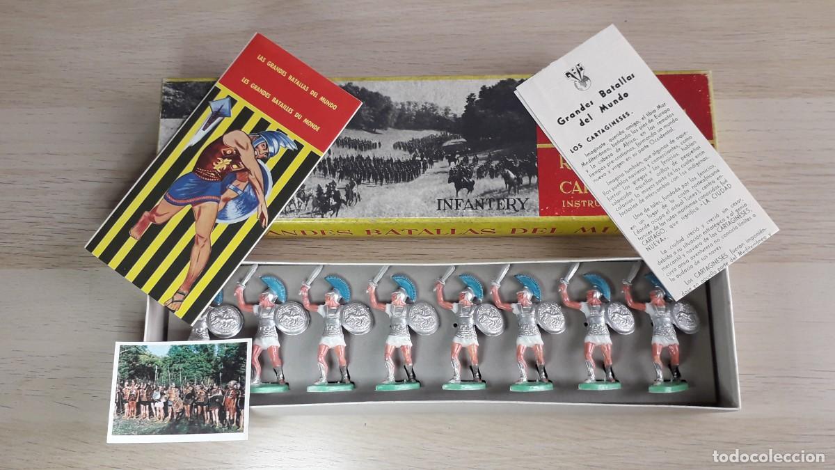Figuras de goma y PVC: Soldados Cartagineses, pl&aacute;stico, GBM Batalla del Metauro, Rojas y Malaret Spain tipo Jecsan, a&ntilde;os 60