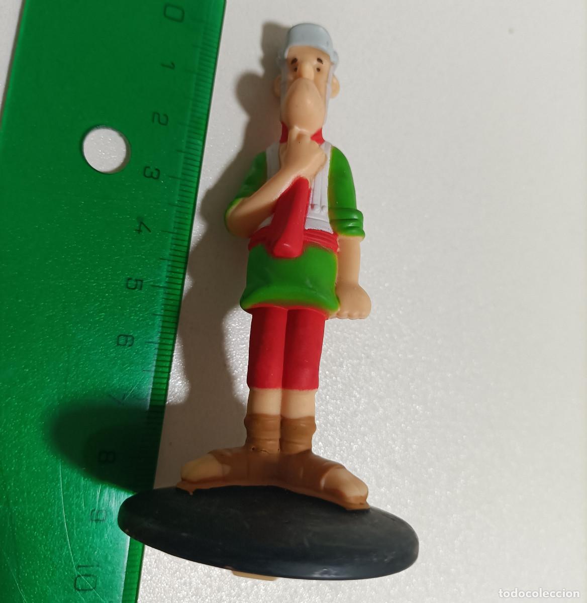 Figuras de goma y PVC: asterix figura personaje comic mu&ntilde;eco pvc goma promocional secundario romano Sciencinfus peana