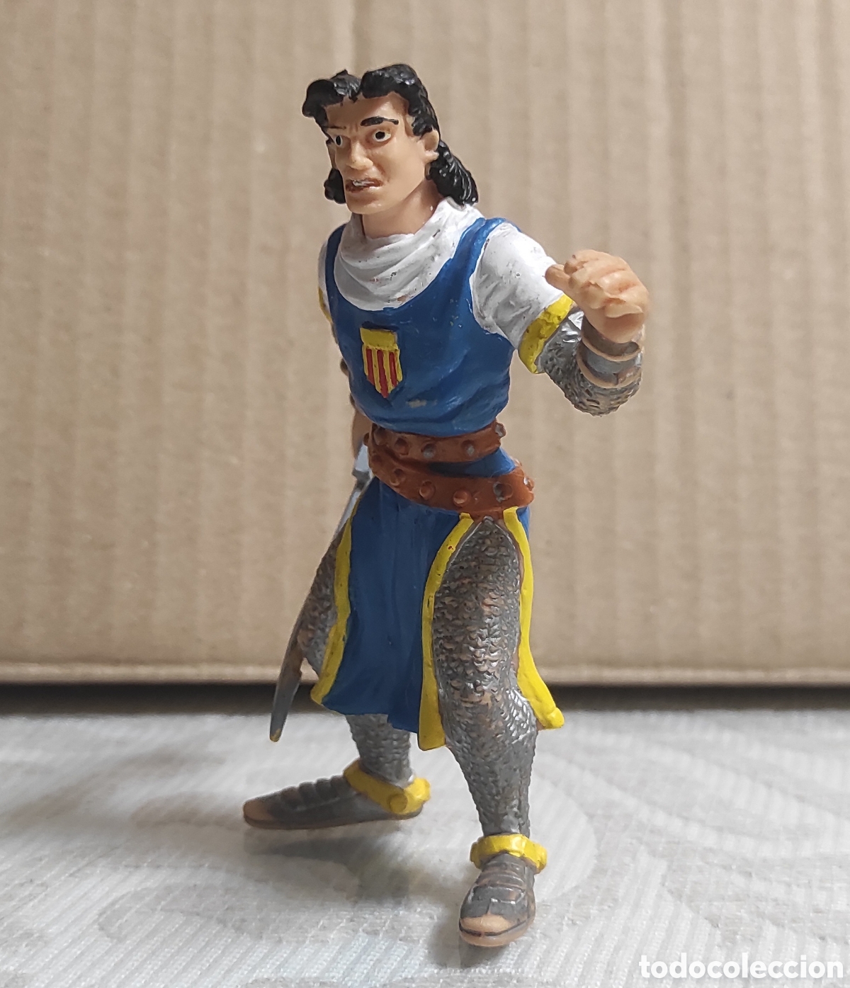 Figuras de goma y PVC: FIGURA DE GOMA CAPITAN TRUENO - COMICS SPAIN - A&Ntilde;OS 80 - 9 CM