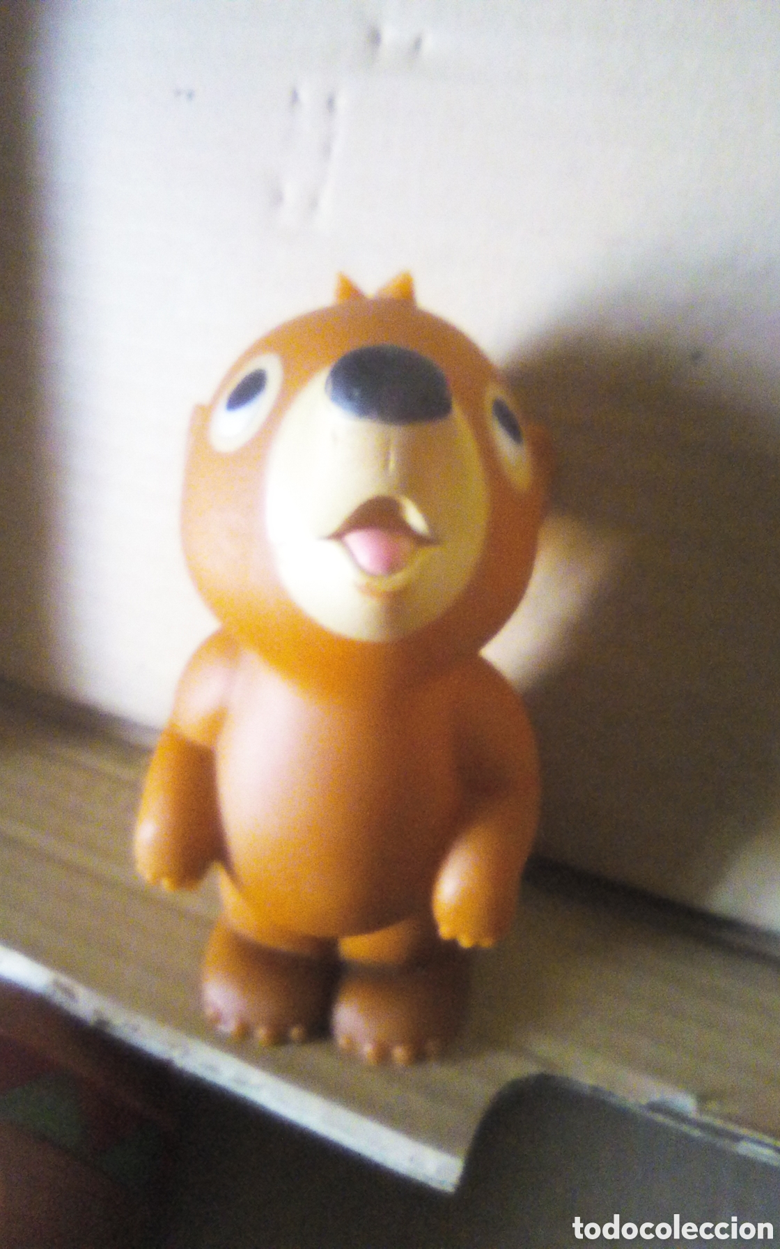 Rubber and PVC Figures: Figura goma oso Jacky de la serie de dibujos animados El bosque de Tallac. Marca b. b. Made in Spain