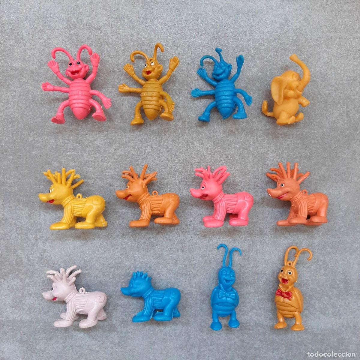 Figuras de goma y PVC: Lote figuras insectos monstruitos de goma PVC monster rare bootleg vending machine a&ntilde;os 80