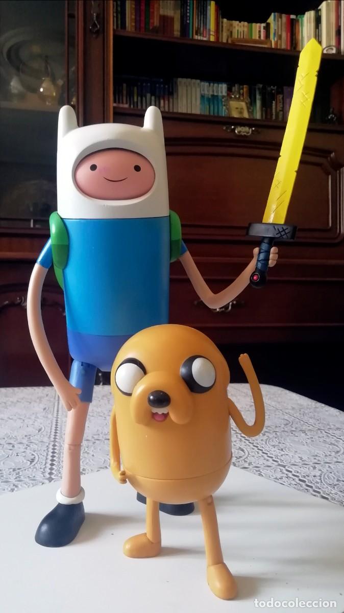 Figuras de goma y PVC: FINN Y JAKE - FIGURAS DE HORA DE AVENTURAS