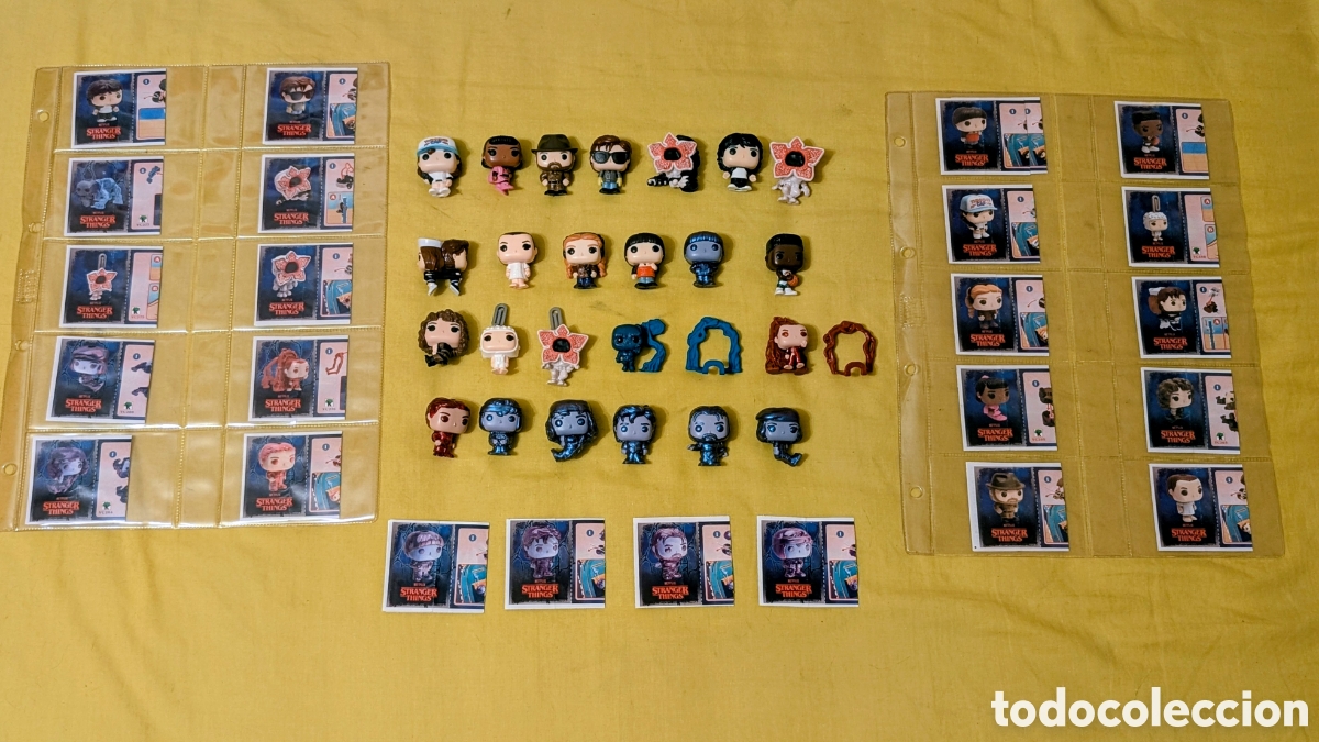 Figuras de goma Kinder: Colecci&oacute;n completa Figuras Kinder Joy Funko Pop Stranger. Netflix