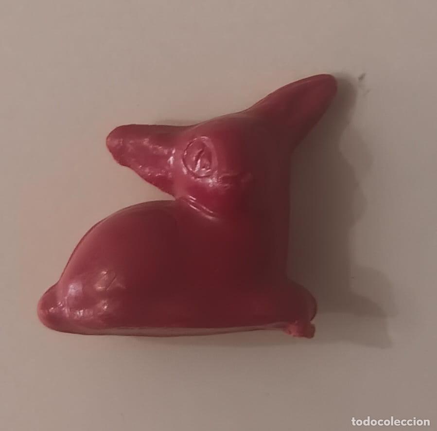 Figuras de goma y PVC: ANTIGUA FIGURA DE PLASTICO OPALINO ROSCON DE REYES FUTBOL ANIMALES CIERVO CERVATILLO A&Ntilde;OS 70