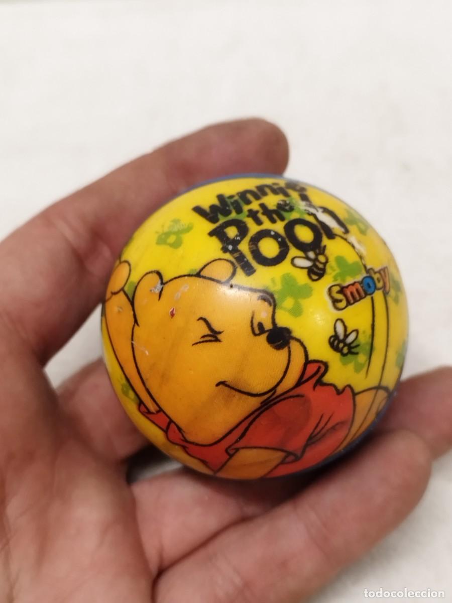 Figurines en Caoutchouc et PVC: Peque&ntilde;a pelota de Winnie de Pooh de Smoby. Fabricaci&oacute;n espa&ntilde;ola. Walt Disney.